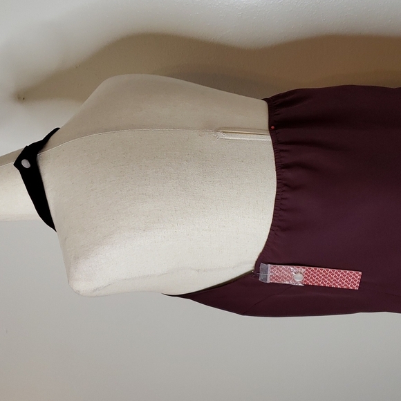 NEW Merona Eggplant Halter Dress Bare Shoulder Classic Bow Barbiecore Formal - Picture 4 of 10